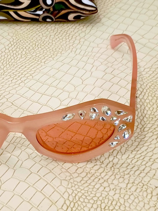 Rare Emilio Pucci EP 0239 72S Shiny Light Pink Sunglasses Woman Limited Edition main image 8